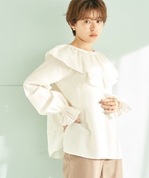earth music&ecology | フリルカラーブラウス*(シャツ/ブラウス)