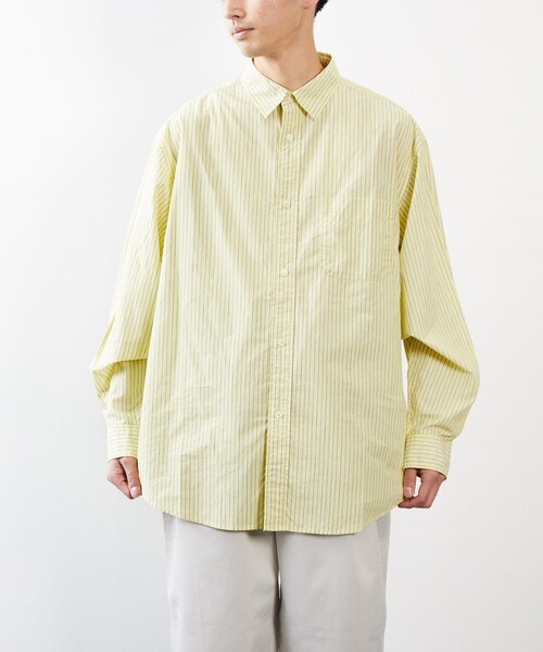 FREAK'S STORE(フリークスストア)の「FREAK'S STORE/フリークス ストア リラックスフィット レギュラーカラーシャツ/シャツ(シャツ/ブラウス・メンズ・ホワイト/グレー/イエロー/インディゴブルー/ブルー/ブルー系その他/グリーン/ネイビー・MEDIUM/LARGE)」の22枚目の写真