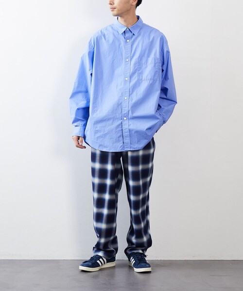 FREAK'S STORE(フリークスストア)の「FREAK'S STORE/フリークス ストア リラックスフィット レギュラーカラーシャツ/シャツ(シャツ/ブラウス・メンズ・ホワイト/グレー/イエロー/インディゴブルー/ブルー/ブルー系その他/グリーン/ネイビー・MEDIUM/LARGE)」の13枚目の写真