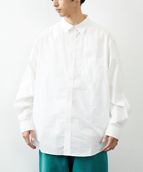 FREAK'S STORE(フリークスストア)の「FREAK'S STORE/フリークス ストア リラックスフィット レギュラーカラーシャツ/シャツ(シャツ/ブラウス・メンズ・ホワイト/グレー/イエロー/インディゴブルー/ブルー/ブルー系その他/グリーン/ネイビー・MEDIUM/LARGE)」の11枚目の写真