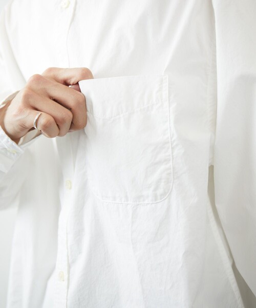 FREAK'S STORE(フリークスストア)の「FREAK'S STORE/フリークス ストア リラックスフィット レギュラーカラーシャツ/シャツ(シャツ/ブラウス・メンズ・ホワイト/グレー/イエロー/インディゴブルー/ブルー/ブルー系その他/グリーン/ネイビー・MEDIUM/LARGE)」の9枚目の写真