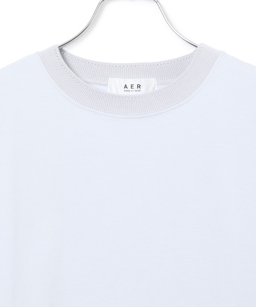 ADAM ET ROPE'(アダムエロペ)の「【WEB限定】ルーズシルエットTシャツ(Tシャツ/カットソー・レディース・ブラック/ホワイト/ホワイト系その他/サックスブルー・FREE)」の12枚目の写真