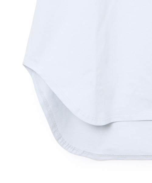 ADAM ET ROPE'(アダムエロペ)の「【WEB限定】ルーズシルエットTシャツ(Tシャツ/カットソー・レディース・ブラック/ホワイト/ホワイト系その他/サックスブルー・FREE)」の14枚目の写真