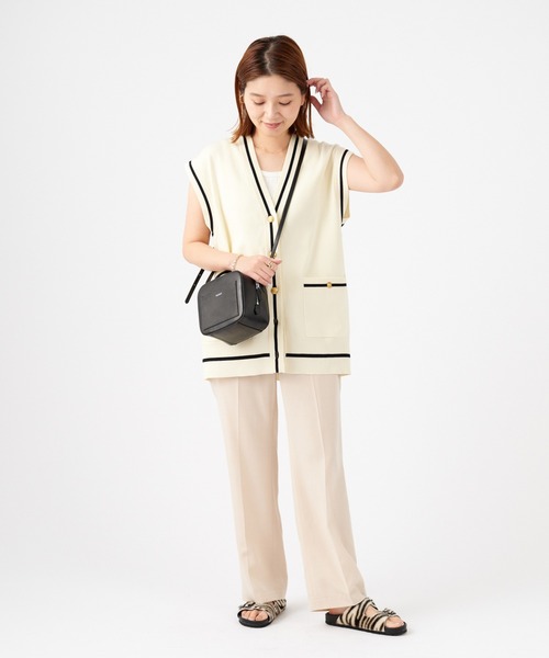 JOURNAL STANDARD(ジャーナルスタンダード)の「PREPPYベスト◆(ベスト・レディース・ネイビー/ナチュラル・FREE)」の7枚目の写真