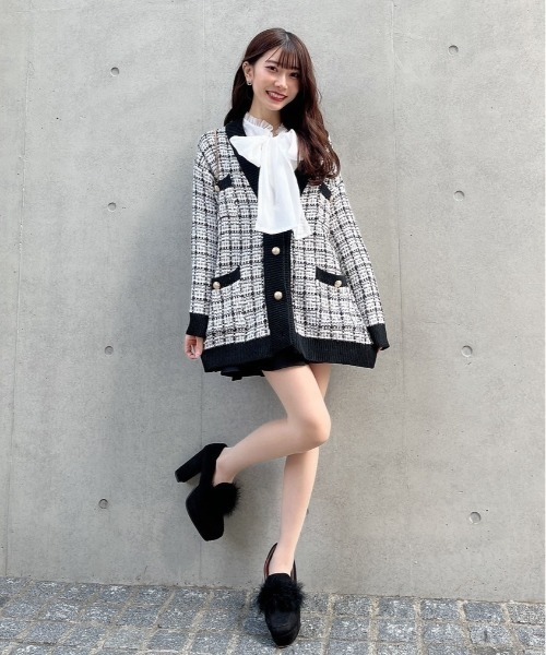 titty＆Co. PETIT（ティティアンドコープティ）の「フレアスカパン（スカート・レディース・ブラック/アイボリー/アイボリー系/ホワイト系その他/グリーン系その他/ラベンダー/ライトグリーン・SMALL/MEDIUM）」の14枚目の写真