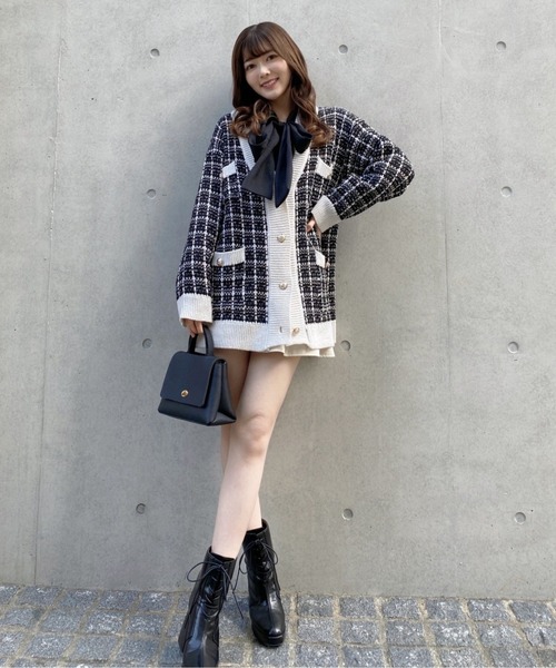 titty＆Co. PETIT（ティティアンドコープティ）の「フレアスカパン（スカート・レディース・ブラック/アイボリー/アイボリー系/ホワイト系その他/グリーン系その他/ラベンダー/ライトグリーン・SMALL/MEDIUM）」の17枚目の写真