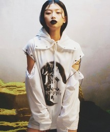 【ROSEAPPLE STUDIO/ローズアップルスタジオ】221-EYELET GRAPHIC LONG-SLEEVE T-SHIRTS/アイレットグラフィックロンT 長袖Tシャツ ハトメ