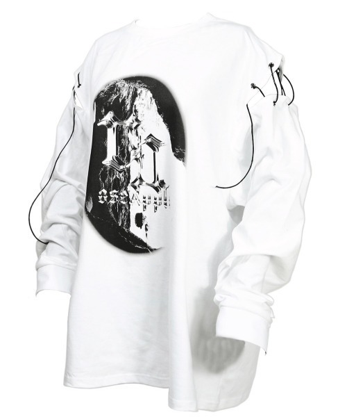 ROSEAPPLE STUDIO(ローズアップルスタジオ)の「【ROSEAPPLE STUDIO/ローズアップルスタジオ】221-EYELET GRAPHIC LONG-SLEEVE T-SHIRTS/アイレットグラフィックロンT 長袖Tシャツ ハトメ(Tシャツ/カットソー・メンズ・ホワイト/ブラック・ONE SIZE)」の17枚目の写真