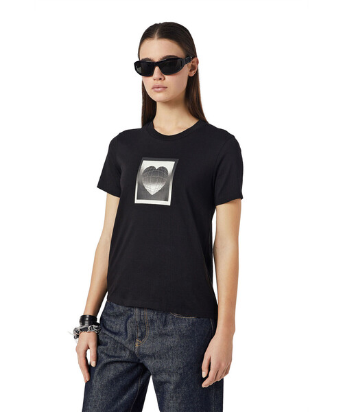 DIESEL（ディーゼル）の「レディース Tシャツ クルーネック 半袖 レギュラーフィット（Tシャツ/カットソー・レディース・ホワイト/ブラック・SMALL/MEDIUM/LARGE/X-SMALL）」の15枚目の写真