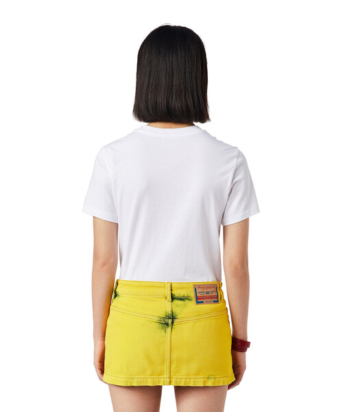 DIESEL（ディーゼル）の「レディース Tシャツ クルーネック 半袖 レギュラーフィット（Tシャツ/カットソー・レディース・ホワイト/ブラック・SMALL/MEDIUM/LARGE/X-SMALL）」の20枚目の写真