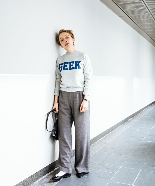 oblekt（オブレクト）の「【高山都×oblekt】 グレンチェックワイドパンツ（その他パンツ・レディース・ベージュ・SMALL）」の11枚目の写真