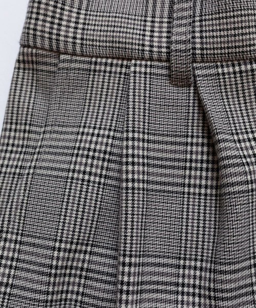 oblekt（オブレクト）の「【高山都×oblekt】 グレンチェックワイドパンツ（その他パンツ・レディース・ベージュ・SMALL）」の4枚目の写真