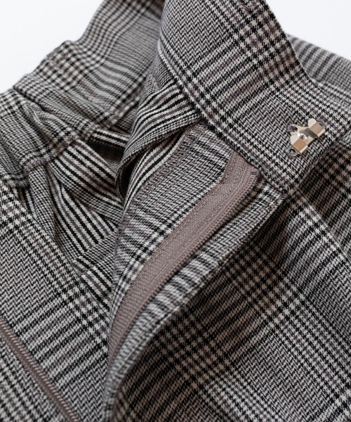 oblekt（オブレクト）の「【高山都×oblekt】 グレンチェックワイドパンツ（その他パンツ・レディース・ベージュ・SMALL）」の9枚目の写真