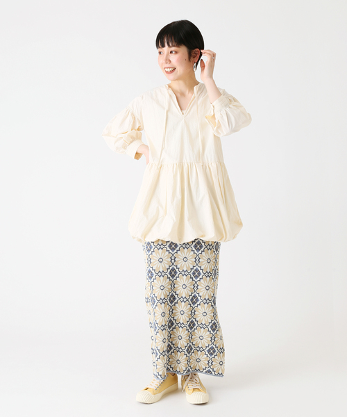 セール】袖ボリューム タフタブラウス◇（シャツ/ブラウス）｜B.C