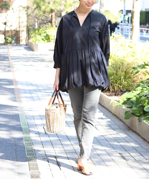 セール】袖ボリューム タフタブラウス◇（シャツ/ブラウス