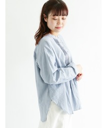 Samansa Mos2 | ピンタックプルオーバーブラウス(シャツ/ブラウス)