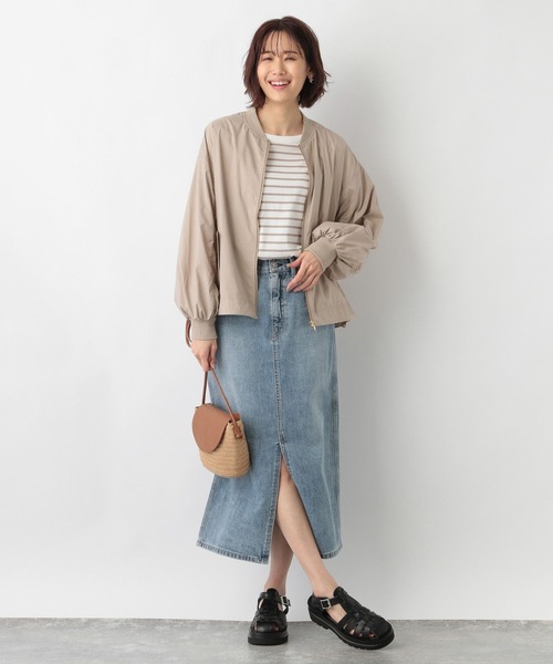 GLOBAL WORK(グローバルワーク)の「エアカルボリュームMA-1/264108(ブルゾン・レディース・カーキ/キャメル/オフホワイト・FREE)」の16枚目の写真