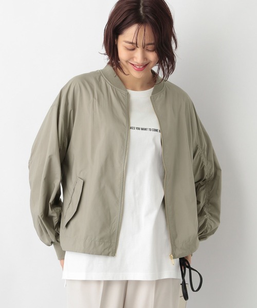 GLOBAL WORK(グローバルワーク)の「エアカルボリュームMA-1/264108(ブルゾン・レディース・カーキ/キャメル/オフホワイト・FREE)」の19枚目の写真