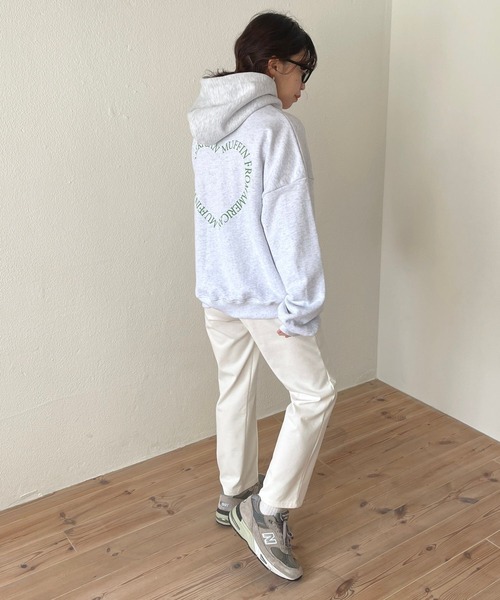 wee9s（ウィークス）の「american muffin sweat / アメリカンマフィンスウェット（スウェット・レディース・グレー/ピンク/グリーン・FREE）」の6枚目の写真