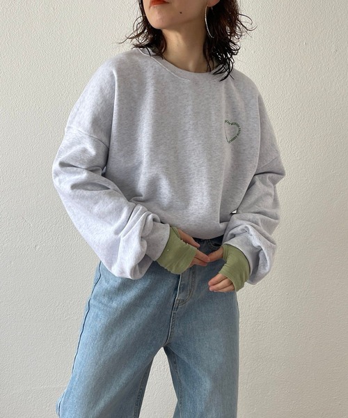 wee9s（ウィークス）の「american muffin sweat / アメリカンマフィンスウェット（スウェット・レディース・グレー/ピンク/グリーン・FREE）」の13枚目の写真