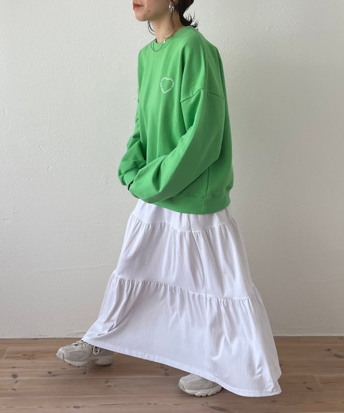 wee9s（ウィークス）の「american muffin sweat / アメリカンマフィンスウェット（スウェット・レディース・グレー/ピンク/グリーン・FREE）」の15枚目の写真