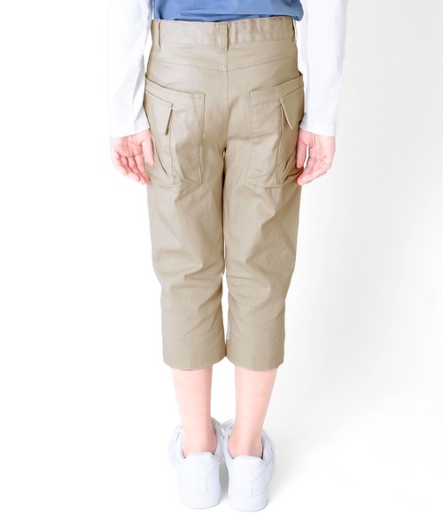 GLAZOS（グラソス）の「[ストレート]ツイルストレッチ・ガーデンポケット７分丈パンツ（その他パンツ・キッズ・ブルー/ライトベージュ・160cm/150cm/140cm/170cm/130cm）」の6枚目の写真