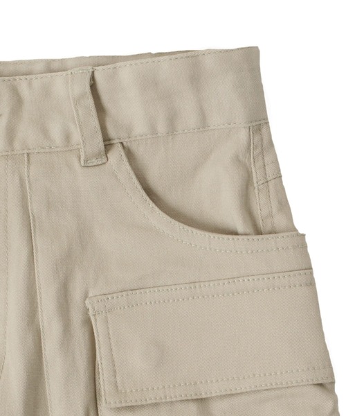 GLAZOS（グラソス）の「[ストレート]ツイルストレッチ・ガーデンポケット７分丈パンツ（その他パンツ・キッズ・ブルー/ライトベージュ・160cm/150cm/140cm/170cm/130cm）」の9枚目の写真