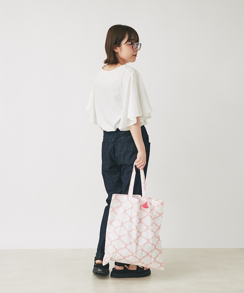 Fatima morocco(ファティマモロッコ)の「fatima morocco タイル柄エコバッグ(エコバッグ/サブバッグ・レディース・ブラック/グレー/ピンク・FREE)」の20枚目の写真