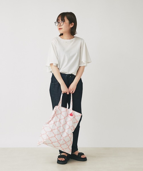 Fatima morocco(ファティマモロッコ)の「fatima morocco タイル柄エコバッグ(エコバッグ/サブバッグ・レディース・ブラック/グレー/ピンク・FREE)」の12枚目の写真