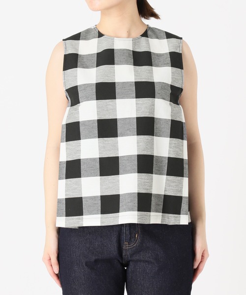 SLOBE IENA（スローブイエナ）の「ストレッチリネンノースリーブブラウス（シャツ/ブラウス・レディース・ブラック/ブラック系その他・FREE）」の22枚目の写真