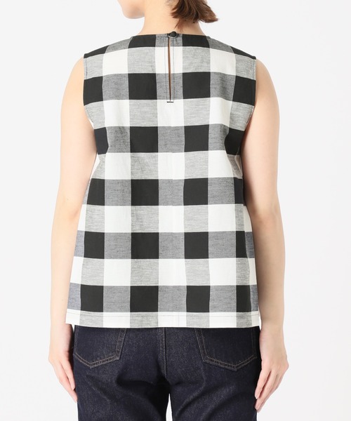 SLOBE IENA（スローブイエナ）の「ストレッチリネンノースリーブブラウス（シャツ/ブラウス・レディース・ブラック/ブラック系その他・FREE）」の9枚目の写真