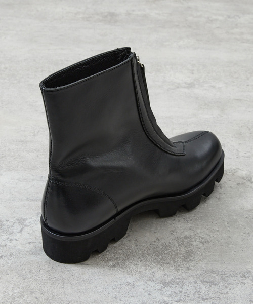 PADRONE（パドローネ）の「PADRONE パドローネ / CENTER ZIP BOOTS with Chunky Sole センタージップブーツ （チャンキーソール） トラックソール / PU8054-1141（ブーツ・メンズ・ブラック・42/40/41）」の11枚目の写真