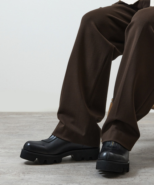 PADRONE（パドローネ）の「PADRONE パドローネ / CENTER ZIP BOOTS with Chunky Sole センタージップブーツ （チャンキーソール） トラックソール / PU8054-1141（ブーツ・メンズ・ブラック・42/40/41）」の17枚目の写真
