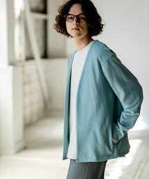 ◆【オーバーサイズ】ハニカムジャカードラップカーディガン