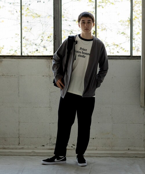 THE SHOP TK （ザ ショップ ティーケー ）の「◆【オーバーサイズ】ハニカムジャカードラップカーディガン（カーディガン/ボレロ・メンズ・ネイビー/グレー/サックスブルー・02/03/04）」の13枚目の写真