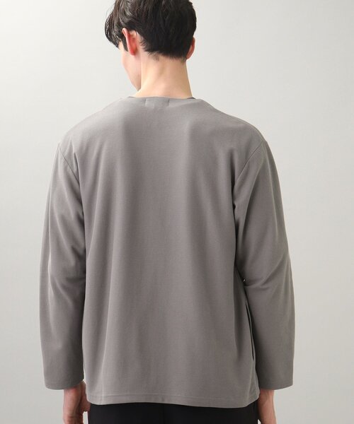 THE SHOP TK （ザ ショップ ティーケー ）の「◆【オーバーサイズ】ハニカムジャカードラップカーディガン（カーディガン/ボレロ・メンズ・ネイビー/グレー/サックスブルー・02/03/04）」の10枚目の写真