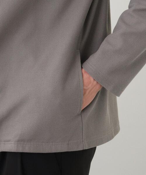 THE SHOP TK （ザ ショップ ティーケー ）の「◆【オーバーサイズ】ハニカムジャカードラップカーディガン（カーディガン/ボレロ・メンズ・ネイビー/グレー/サックスブルー・02/03/04）」の17枚目の写真