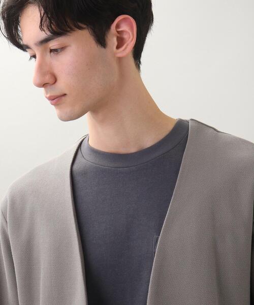 THE SHOP TK （ザ ショップ ティーケー ）の「◆【オーバーサイズ】ハニカムジャカードラップカーディガン（カーディガン/ボレロ・メンズ・ネイビー/グレー/サックスブルー・02/03/04）」の20枚目の写真