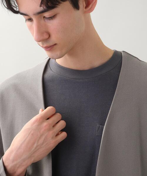 THE SHOP TK （ザ ショップ ティーケー ）の「◆【オーバーサイズ】ハニカムジャカードラップカーディガン（カーディガン/ボレロ・メンズ・ネイビー/グレー/サックスブルー・02/03/04）」の11枚目の写真