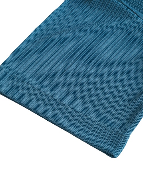 NO ID.（ノーアイディ）の「【NO ID.】Rib Half Sleeve V-Neck Cardigan / テレコ ハーフ スリーブ Vネック カーディガン（カーディガン/ボレロ・メンズ・ブラック/アイボリー/サックスブルー/グリーン・ONE SIZE）」の12枚目の写真