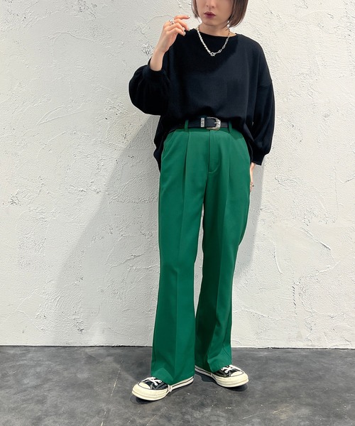 apres jour mignon(アプレジュールミニョン)の「袖ボリュームワッフルトップス【ZOZOTOWN限定アイテム】(Tシャツ/カットソー・レディース・ブラック/ライトイエロー/オレンジ/グリーン/ライトホワイト・フリー/X-LARGE)」の18枚目の写真