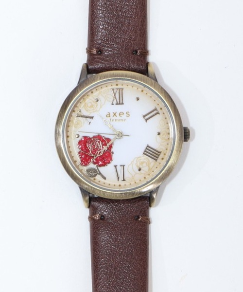axes femme(アクシーズファム)の「アンティークローズ腕時計(アナログ腕時計・レディース・シルバー/ゴールド・MEDIUM)」の2枚目の写真