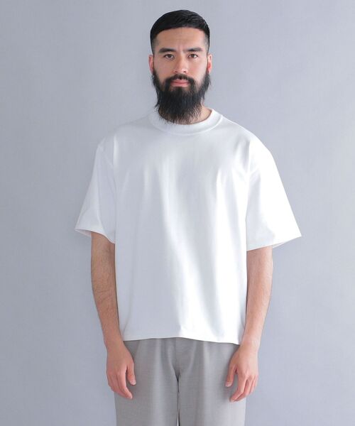 SHIPS（シップス）の「【SHIPS別注】THYARD: リラックス スクエア クルーネック Tシャツ（Tシャツ/カットソー・メンズ・オフホワイト/ブラック/ダークブルー・SMALL/MEDIUM/LARGE/X-LARGE）」の21枚目の写真