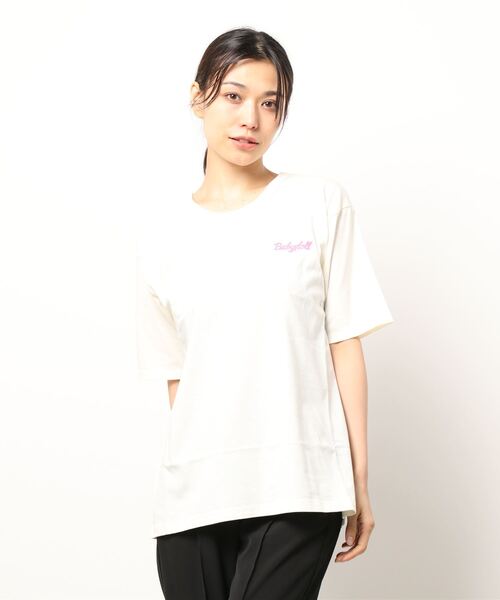 BABYDOLL(ベビードール)の「親子お揃い バックプリントTシャツ 6580A(Tシャツ/カットソー・レディース・チャコールグレー/オフホワイト・L/XL/S/M)」の10枚目の写真