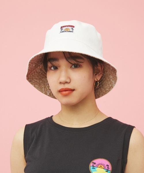 RODEO CROWNS WIDE BOWL(ロデオクラウンズワイドボウル)の「RYU AMBE リバーシブルHAT(ハット・レディース・ホワイト系その他/ブラック系その他・FREE)」の1枚目の写真