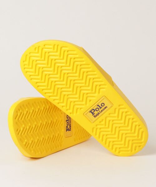 POLO RALPH LAUREN（ポロ ラルフ ローレン）の「ポロラルフローレン ウィメンズ/POLO SLIDE PP（サンダル・レディース・イエロー/カモフラージュ・50/40/70/60）」の4枚目の写真