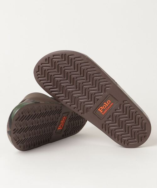 POLO RALPH LAUREN（ポロ ラルフ ローレン）の「ポロラルフローレン ウィメンズ/POLO SLIDE PP（サンダル・レディース・イエロー/カモフラージュ・50/40/70/60）」の6枚目の写真