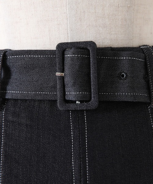 Cheek(チーク)の「デニム切り替えフレアスカート(デニムスカート・レディース・ブルー/ネイビー・SMALL/MEDIUM)」の22枚目の写真