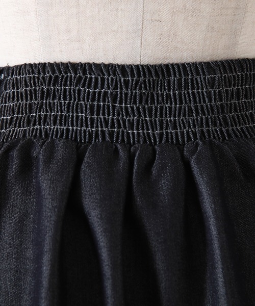 Cheek(チーク)の「デニム切り替えフレアスカート(デニムスカート・レディース・ブルー/ネイビー・SMALL/MEDIUM)」の10枚目の写真