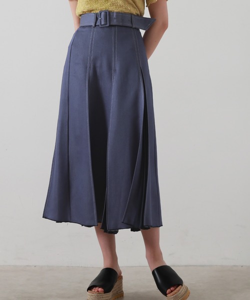 Cheek(チーク)の「デニム切り替えフレアスカート(デニムスカート・レディース・ブルー/ネイビー・SMALL/MEDIUM)」の17枚目の写真